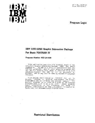 IBM Y27-7174-0 1130gfxPLM  IBM 2250 Y27-7174-0_1130gfxPLM.pdf