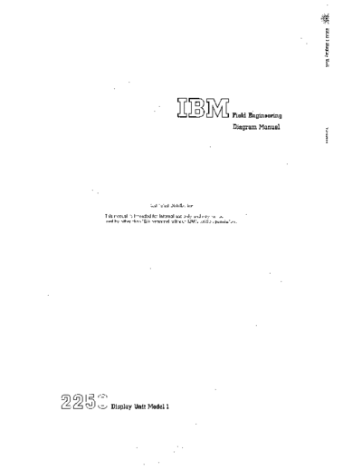 IBM Y27-2044-1 2250 Model 1 FE Diagrams Jun67  IBM 2250 Y27-2044-1_2250_Model_1_FE_Diagrams_Jun67.pdf