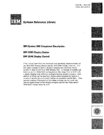 IBM A27-2700-4 2260 2848 Component Description Jan69  IBM 2260 A27-2700-4_2260_2848_Component_Description_Jan69.pdf