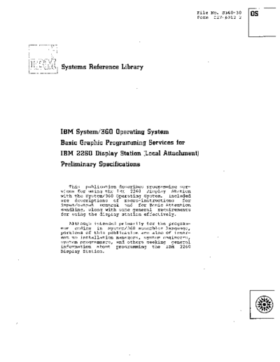 IBM C27-6912-2 2260 Basic Graphic Programming Services Sep66  IBM 2260 C27-6912-2_2260_Basic_Graphic_Programming_Services_Sep66.pdf