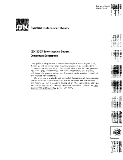 IBM GA27-2703-1 2703 Transmission Ctl Component Descr May67  IBM 27xx GA27-2703-1_2703_Transmission_Ctl_Component_Descr_May67.pdf