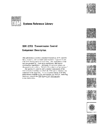 IBM GA27-2703-2 2703 Transmission Ctl Component Descr Sep70  IBM 27xx GA27-2703-2_2703_Transmission_Ctl_Component_Descr_Sep70.pdf