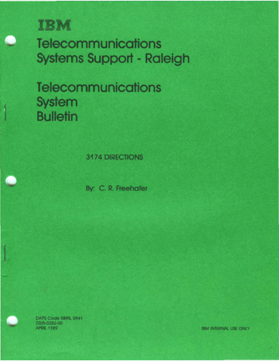 IBM ZZ05-0282-0 3174 Directions Apr89  IBM 3174 ZZ05-0282-0_3174_Directions_Apr89.pdf