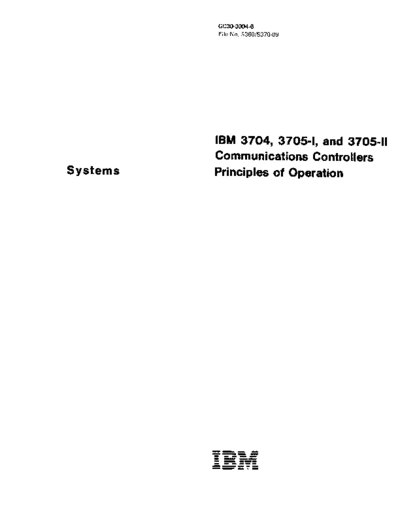 IBM GC30-3004-6 3704 3705 Communications Controllers PoO Oct79  IBM 370x GC30-3004-6_3704_3705_Communications_Controllers_PoO_Oct79.pdf