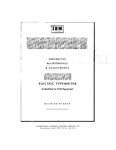 IBM 22-6652-0 IBM B1 Adj Aug55  IBM typewriter 22-6652-0_IBM_B1_Adj_Aug55.pdf