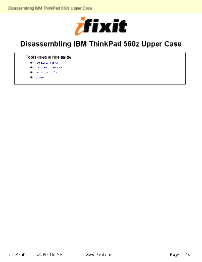 IBM Disassembling-Upper-Case-2598  IBM IBM ThinkPad 560z Disassembling-Upper-Case-2598.pdf