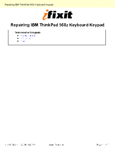 IBM Repairing-Keyboard-Keypad-3020  IBM IBM ThinkPad 560z Repairing-Keyboard-Keypad-3020.pdf