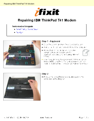 IBM Repairing-Modem-2918  IBM IBM ThinkPad T41 Repairing-Modem-2918.pdf