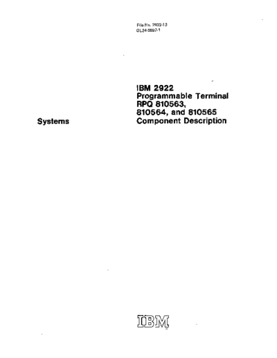 IBM GL24-3597-1 2922 Dec72  IBM datacomm GL24-3597-1_2922_Dec72.pdf