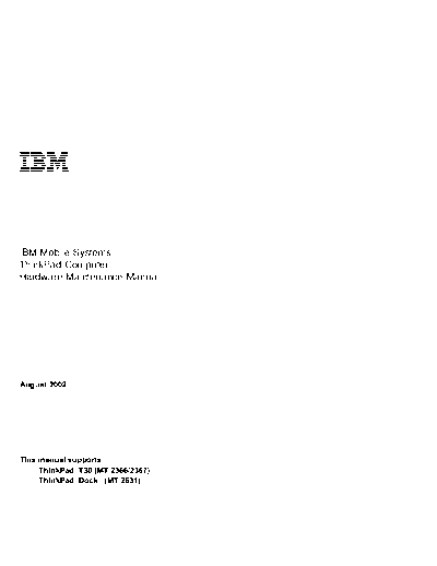 IBM 02r2912  IBM TP T30 02r2912.pdf