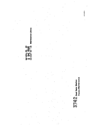 IBM SY31-0502-0 3742 Dual Display Station Theory-Maintenance May77  IBM floppy SY31-0502-0_3742_Dual_Display_Station_Theory-Maintenance_May77.pdf