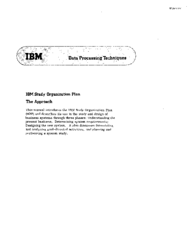 IBM SF20-8135-0 IBM Study Organization Plan The Approach 1963  IBM generalInfo SF20-8135-0_IBM_Study_Organization_Plan_The_Approach_1963.pdf