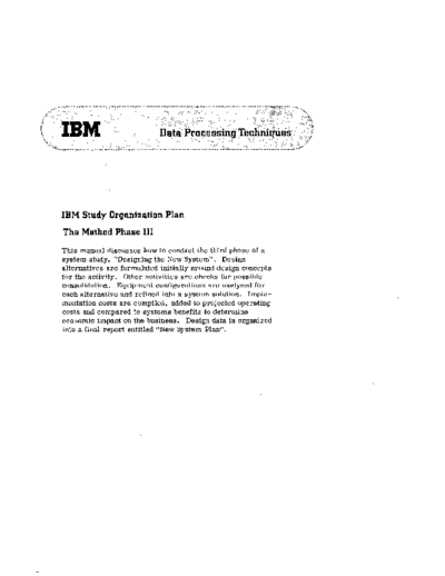 IBM SF20-8138-0 IBM Study Organization Plan The Method Phase III 1963  IBM generalInfo SF20-8138-0_IBM_Study_Organization_Plan_The_Method_Phase_III_1963.pdf