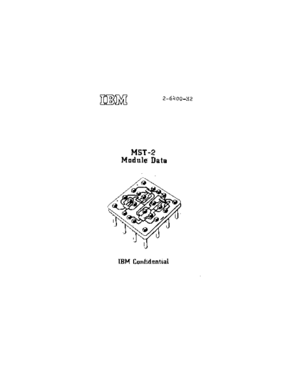 IBM MST-2 Module Data Apr74  IBM logic MST-2_Module_Data_Apr74.pdf
