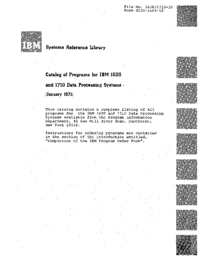 IBM GC20-1603-10 1620 Catalog of Programs Jan71  IBM pgmCatalog GC20-1603-10_1620_Catalog_of_Programs_Jan71.pdf