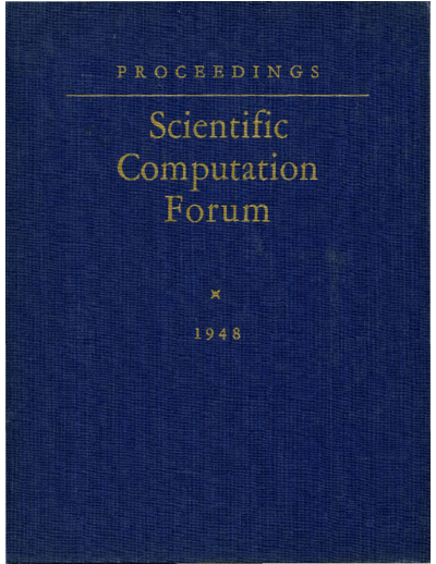 IBM IBM Scientific Computation Forum 1948  IBM proceedings IBM_Scientific_Computation_Forum_1948.pdf