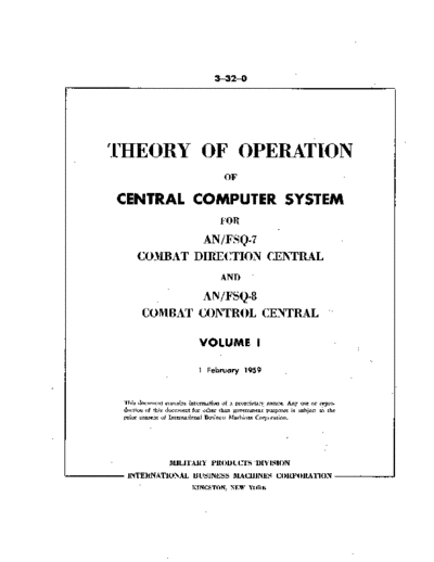 IBM 3-32-0 Central Computer System Vol1 Feb59  IBM sage 3-32-0_Central_Computer_System_Vol1_Feb59.pdf