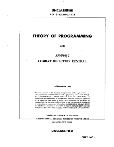 IBM 31P2-2FSQ7-112 SagePgmNov56  IBM sage 31P2-2FSQ7-112_SagePgmNov56.pdf