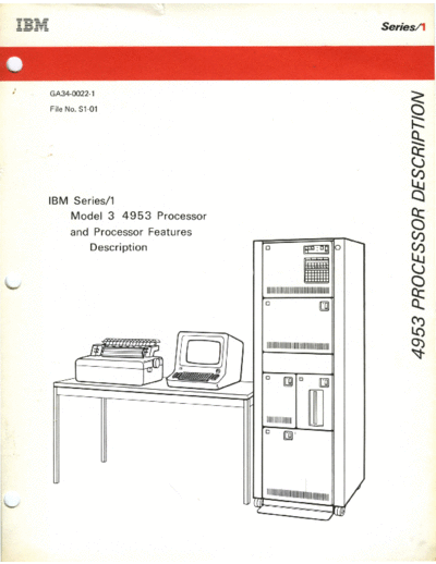 IBM GA34-0022-1 Model 3 4953 Processor Description Mar77  IBM series1 GA34-0022-1_Model_3_4953_Processor_Description_Mar77.pdf