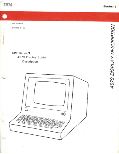 IBM GA34-0026-1 4979 Display Station Description Mar77  IBM series1 GA34-0026-1_4979_Display_Station_Description_Mar77.pdf