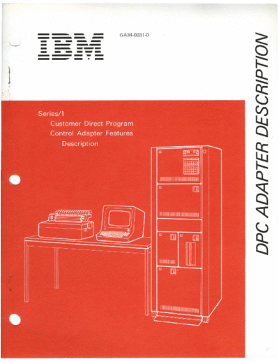 IBM GA34-0031-0 Customer Direct Program Control Adapter Features Description Nov76  IBM series1 GA34-0031-0_Customer_Direct_Program_Control_Adapter_Features_Description_Nov76.pdf