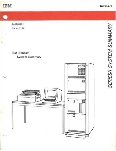 IBM GA34-0035-1 Series 1 System Summary Mar77  IBM series1 GA34-0035-1_Series_1_System_Summary_Mar77.pdf