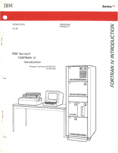 IBM GC34-0132-0 FORTRAN IV Introduction Feb77  IBM series1 GC34-0132-0_FORTRAN_IV_Introduction_Feb77.pdf