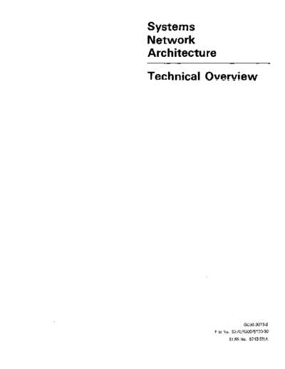 IBM GC30-3073-0 SNA Technical Overview Mar82  IBM sna GC30-3073-0_SNA_Technical_Overview_Mar82.pdf