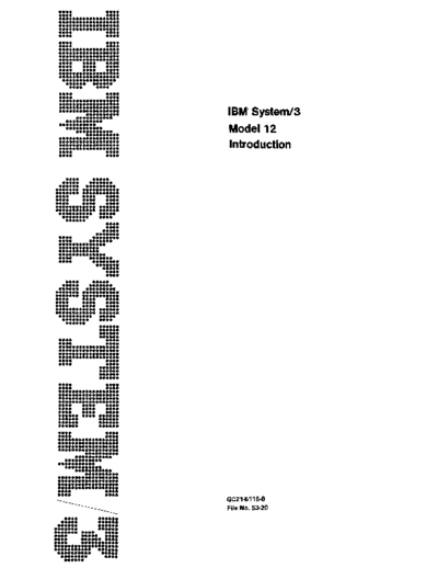 IBM GC21-5116-0 System3 Model12 Intro Jun75  IBM system3 GC21-5116-0_System3_Model12_Intro_Jun75.pdf
