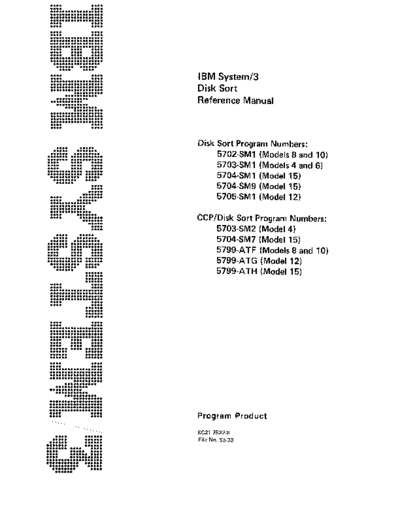 IBM SC21-7522-8 System3 DiskSortReferenceManual Mar80  IBM system3 SC21-7522-8_System3_DiskSortReferenceManual_Mar80.pdf
