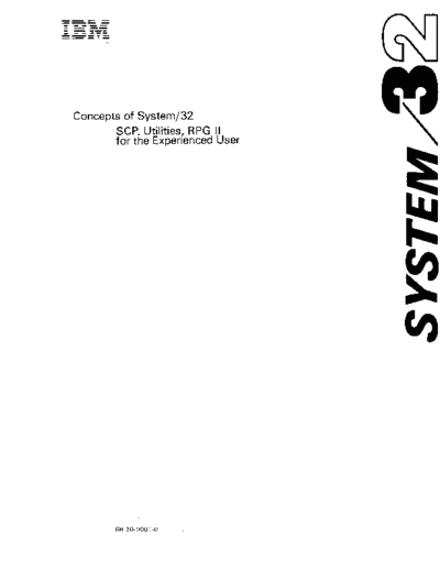 IBM GB30-0001-0 System32 Intro Jan75  IBM system32 GB30-0001-0_System32_Intro_Jan75.pdf