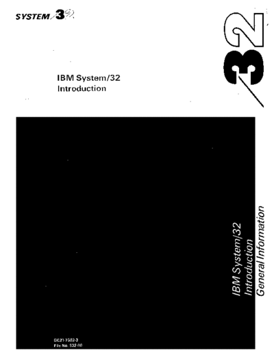 IBM GC21-7583-3 IBM System 32 Introduction Jan77  IBM system32 GC21-7583-3_IBM_System_32_Introduction_Jan77.pdf
