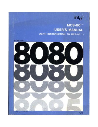 Intel 98-153D  MCS-80 Users Manual Oct77  Intel MCS80 98-153D__MCS-80_Users_Manual_Oct77.pdf