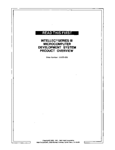 Intel 121575-003 Intellec III Product Overview Sep82  Intel MDS3 121575-003_Intellec_III_Product_Overview_Sep82.pdf