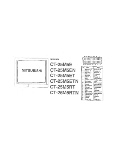 MITSUBISHI MITSUBICHI CT-25M5  MITSUBISHI TV CT-25M5 MITSUBICHI CT-25M5.PDF