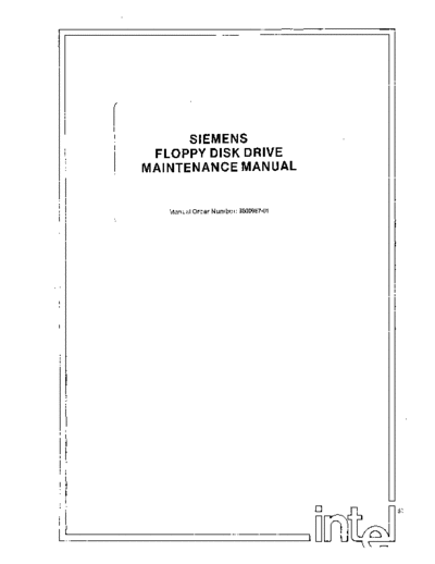 Intel 9800967-01 Siemens Floppy Maint Nov79  Intel MDS3 9800967-01_Siemens_Floppy_Maint_Nov79.pdf