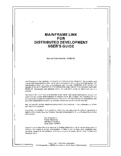 Intel 121565-001 Mainframe Link For Distributed Development Jul80  Intel ISIS_II 121565-001_Mainframe_Link_For_Distributed_Development_Jul80.pdf