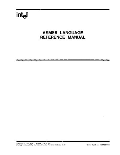 Intel 121703-003 ASM86 Language Reference Manual Nov83  Intel ISIS_II 121703-003_ASM86_Language_Reference_Manual_Nov83.pdf