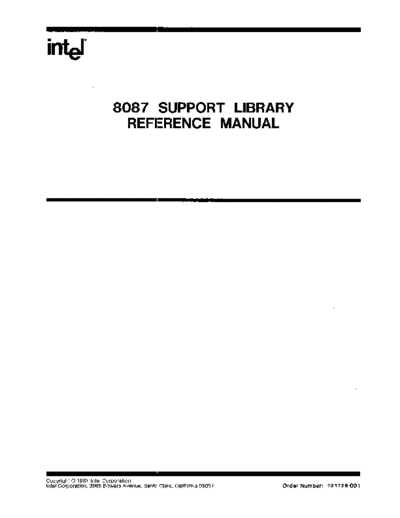 Intel 121725-001 8087 Support Library Reference Nov83  Intel ISIS_II 121725-001_8087_Support_Library_Reference_Nov83.pdf