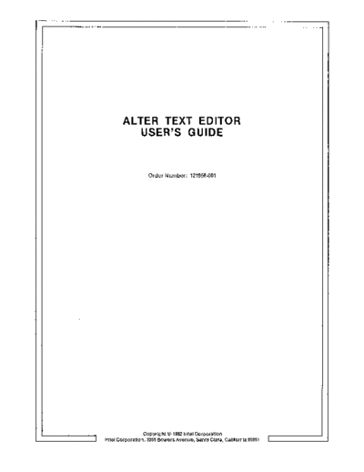 Intel 121956-001 Alter Text Editor Users Guide Jun82  Intel ISIS_II 121956-001_Alter_Text_Editor_Users_Guide_Jun82.pdf