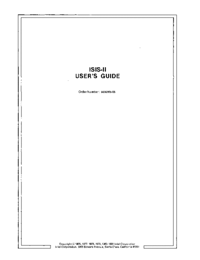 Intel 9800306-06 ISIS-II Users Guide May81  Intel ISIS_II 9800306-06_ISIS-II_Users_Guide_May81.pdf