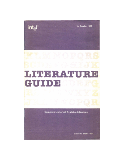 Intel 210621-032 Intel Literature Guide Q1-89  Intel _catalog 210621-032_Intel_Literature_Guide_Q1-89.pdf