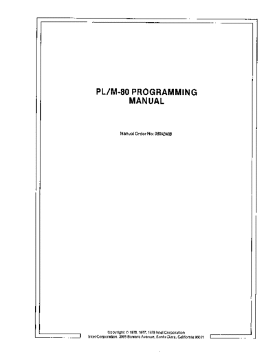 Intel 9800268B PLM-80 Programming Manual Jan80  Intel PLM 9800268B_PLM-80_Programming_Manual_Jan80.pdf