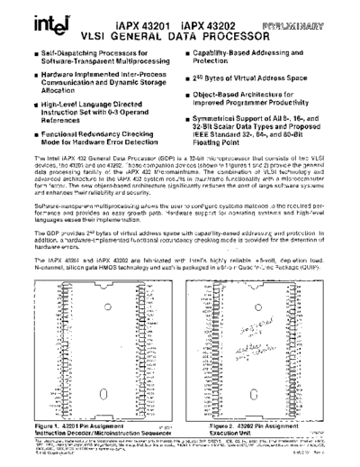 Intel 171873-001 iAPX 43201 iAPX 43202 VLSI General Data Processor Feb81  Intel iAPX_432 171873-001_iAPX_43201_iAPX_43202_VLSI_General_Data_Processor_Feb81.pdf