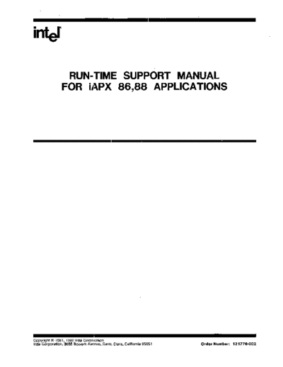 Intel 121776-002 Run-Time Support Manual For iAPX 86 88 Applications Jun84  Intel iRMX 121776-002_Run-Time_Support_Manual_For_iAPX_86_88_Applications_Jun84.pdf