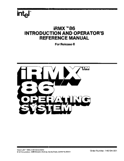 Intel 146194-001 irmxR6Intro  Intel iRMX 146194-001_irmxR6Intro.pdf