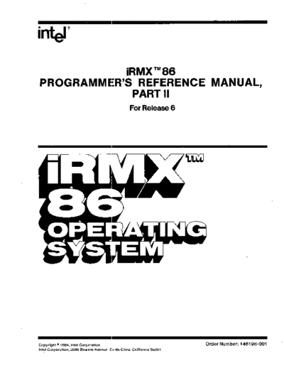 Intel 146196-001 iRMX86pgmgPt2  Intel iRMX 146196-001_iRMX86pgmgPt2.pdf