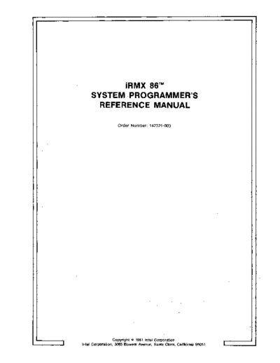 Intel 142721-003 iRMX 86 System Programmers Reference Manual May81  Intel iRMX 142721-003_iRMX_86_System_Programmers_Reference_Manual_May81.pdf