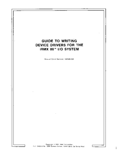 Intel 142926-002 Guide to Writing Device Drivers for the iRMX 86 IO System May81  Intel iRMX 142926-002_Guide_to_Writing_Device_Drivers_for_the_iRMX_86_IO_System_May81.pdf