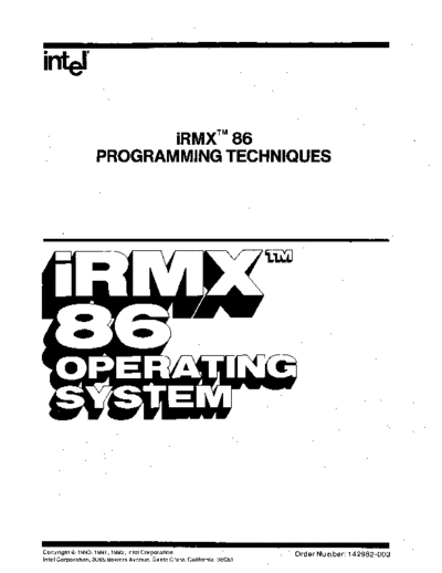 Intel 142982-003 iRMX Programming Techniques Sep82  Intel iRMX 142982-003_iRMX_Programming_Techniques_Sep82.pdf